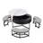 Functional and Stylish Modern Round Lift-Top Coffee Table Set with Three Ottomans for Enhanced Living Space Utility-224143771-224143769