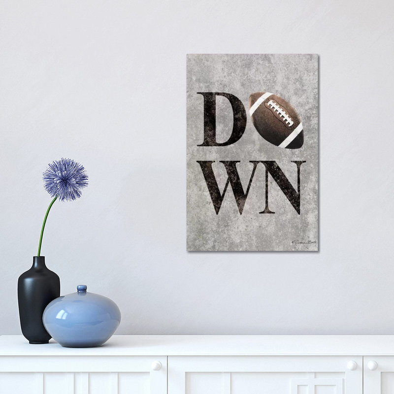 Football Down by Susan Ball - Print on Canvas, Wrapped Canvas, 45.72cm H x 30.48cm W x 1.91cm D