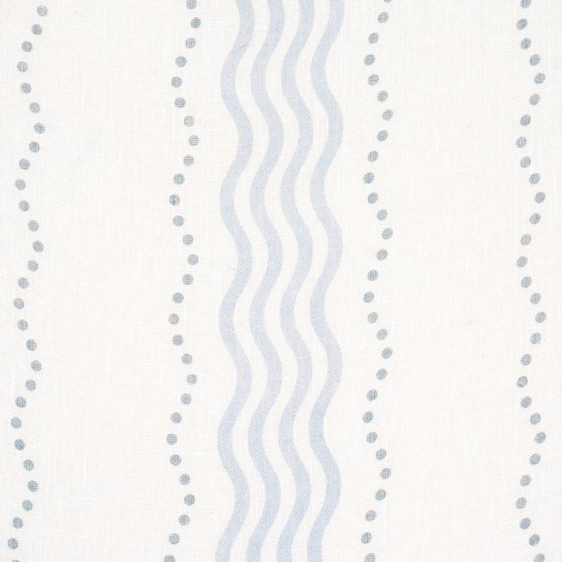 Tissu diaphane Schumacher X Rita Konig Margot, Bleu