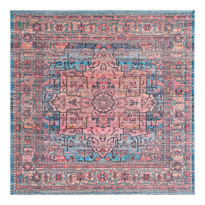 Hedgepeth Oriental Indoor Rug, Square 7'10" x 7'10"