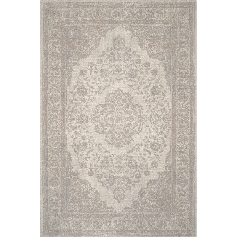 Tapis oriental en coton Spaulding, Rectangle 2 pi 4 po x 4 pi 8 po