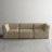 Berlare 3 - Piece Upholstered Compression Khaki Corduroy Modular Sectional Sofa – Fully Compressed, No Assembly Required-1168337069
