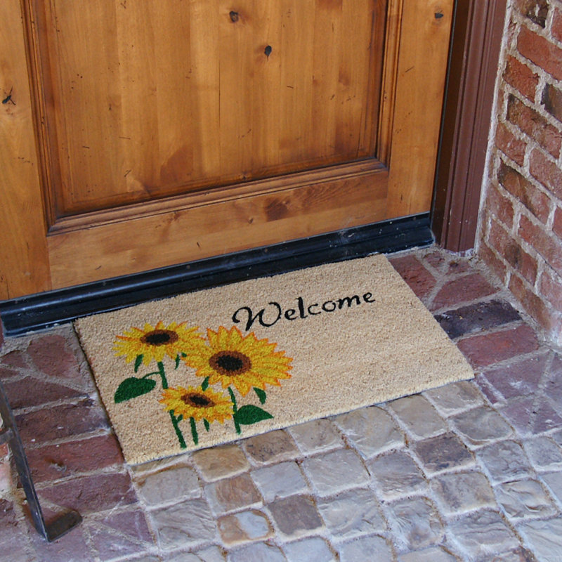 Devorah Non-Slip Floral Outdoor Doormat
