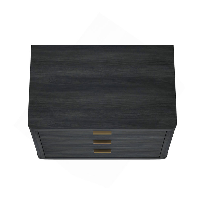 Table de chevet gris anthracite