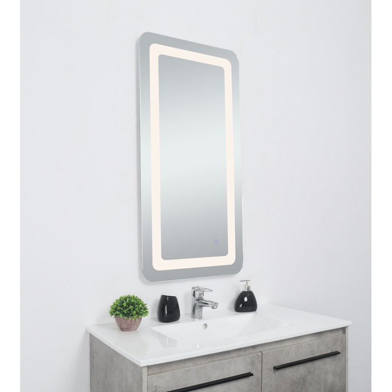 Miroir mural Juliane, Rectangle, 40 po x 27 po