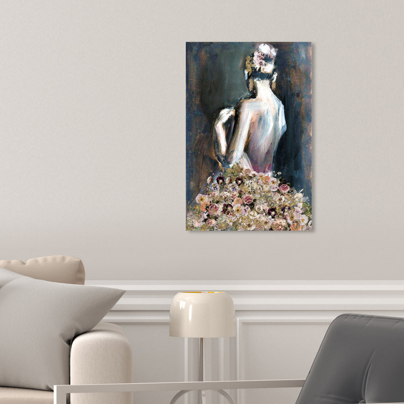 Pensée sur vous - impression sur toile, H 45 po x l 30 po, Toile tendue, Sans cadre