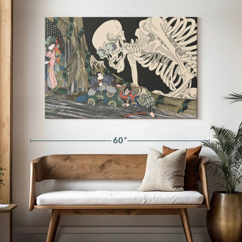 Kelan Japanese Skeleton, 34" H x 51" W