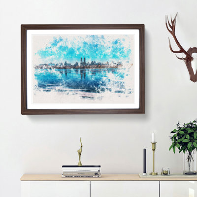 View Of New York Watercolour - Picture Frame Graphic Art