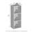 Juel Closet Organizers and Storage, 3-Tier Closet Organizer, Open Shelf Closet Storage, for Wardrobe, Bedroom, Living Room, White-1136803316-1099397598