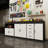 Two-Piece Garage Cabinet With Five Doors With Locks And Four Drawers