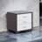 Eloy White & Black Finish Accent Table