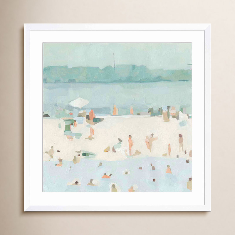 Sea Glass Sandbar I by Emma Scarvey, 36"H x 36"W, Natural