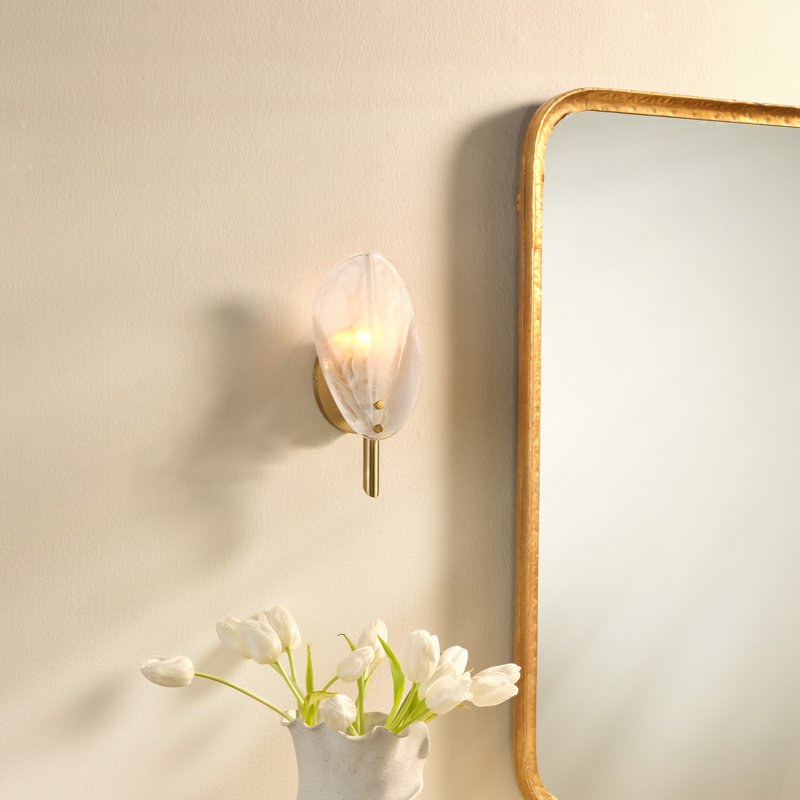 Magnolia Wall Sconce, White