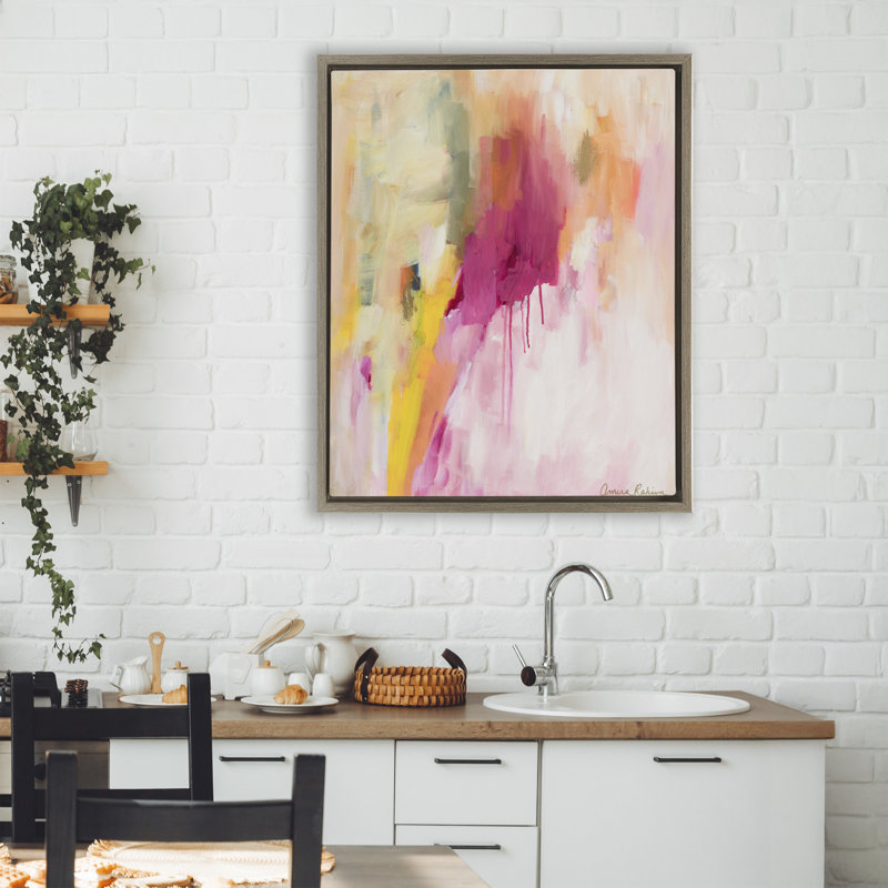Cadre flottant facile comme le dimanche matin, design par Amira Rahim, Cadre flottant orme Montalcino, H 31 po x l 25 po