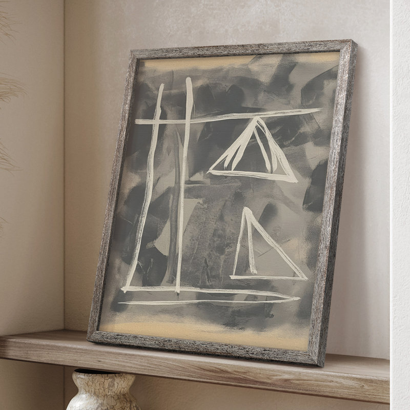 Reproduction encadrée ABSTRACT Series DCCLxxxx - bois massif, H 30 po x l 24 po