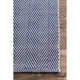 Aliso Cotton Navy/White Rug & Reviews | Birch Lane