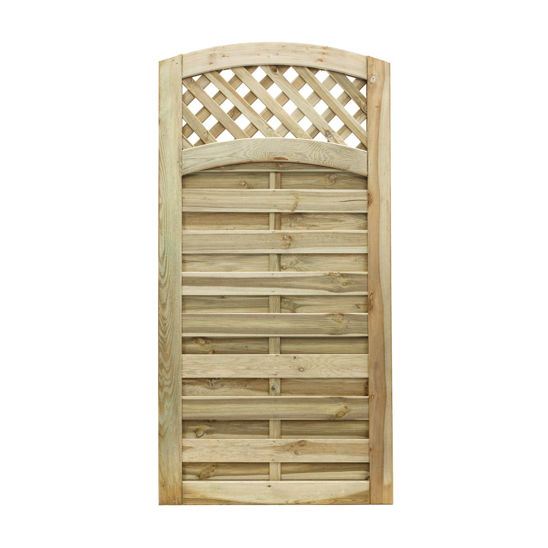180" H x 90'' W Brown Wood Gate