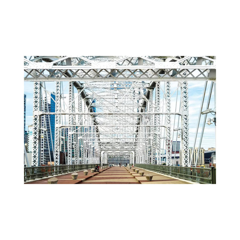 Shelby Pedestrian Bridge, Cumberland River by Susanne Kremer - Gallery-Wrapped Canvas Giclée on Canvas, Wrapped Canvas