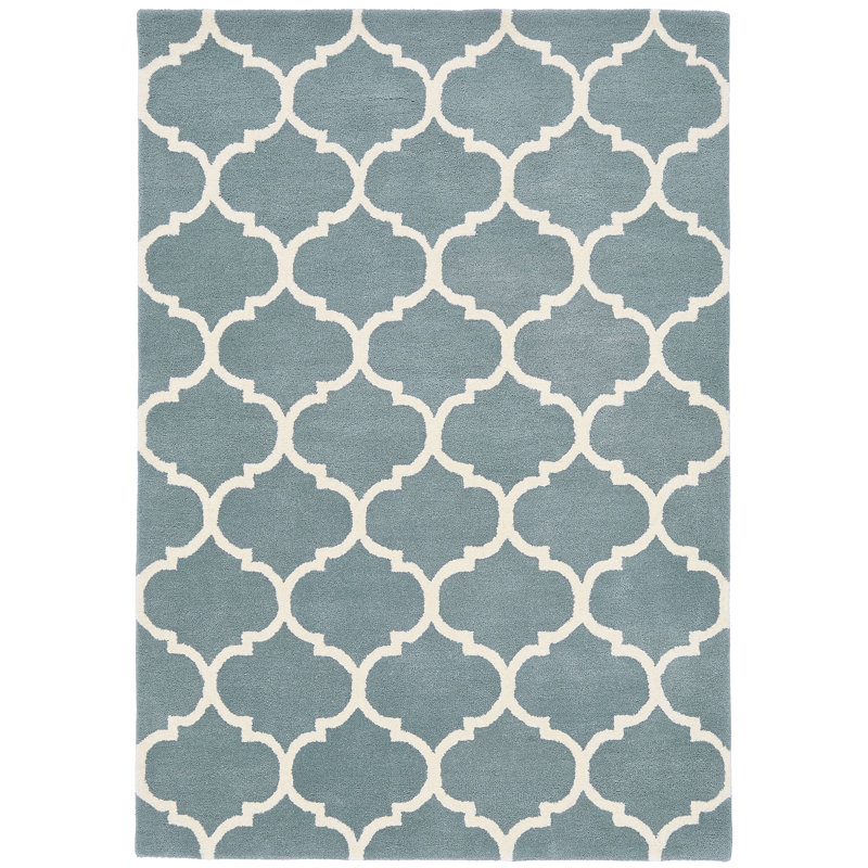 Reina Geometric Wool Hand Woven Area Rug, Rectangle 120 x 170cm