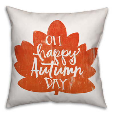 Housse de coussin Oh Happy Autumn Day