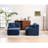 Compression Sofa, Combining Chaise Longue With 2 Pillows