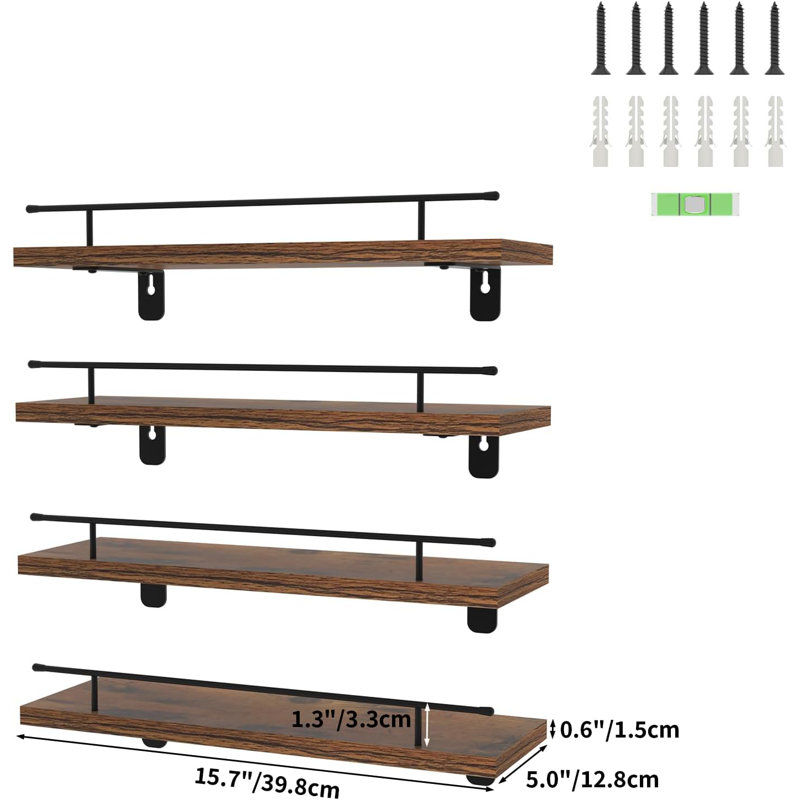 Tablettes murales de salle de bain Embree