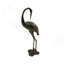 Décoration de statue de jardin grue en aluminium 39 po, cuivre brillant