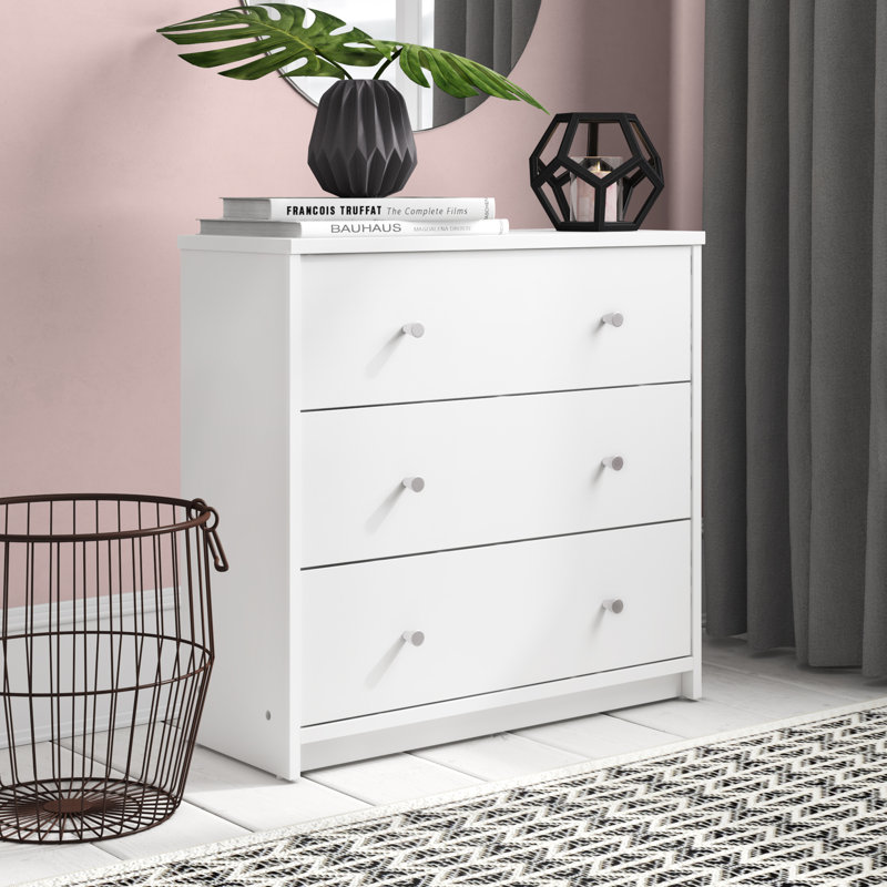 Gott 72.4cm W 3 - Drawer Chest of Drawers, White