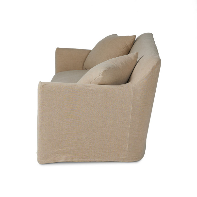 Lowell Slipcover Sofa, Cream