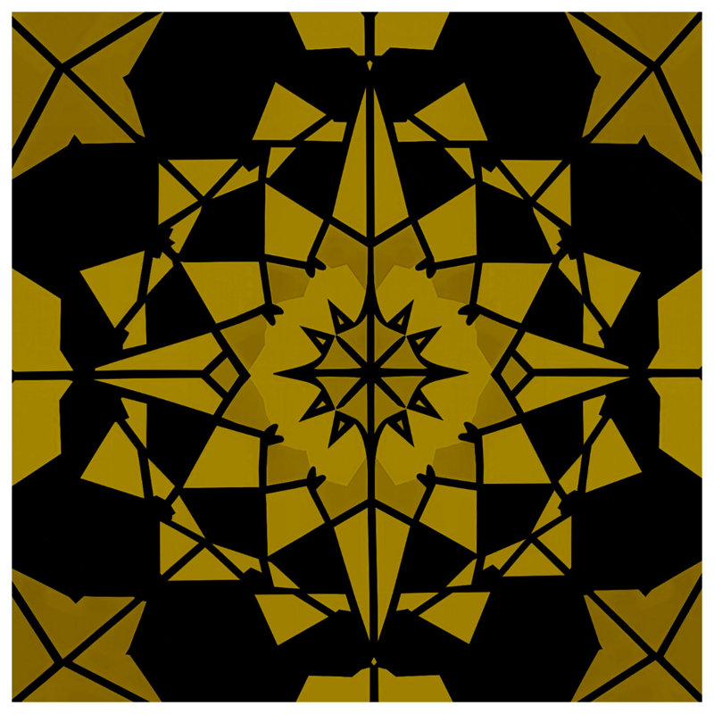 Couvertures géométriques noires dorées, L 60 po x H 80 po