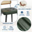 Ensemble de chaises de salle à manger Modern Rattan - Siège rembourré en similicuir-2107328334