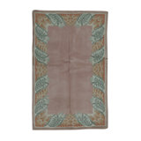 Hand-Knotted High-Quality Rose and Ivory Area Rug