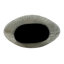 Vase ovale en aluminium avec ciseau vertical, parfait pour la décoration moderne et les centres de table élégants