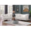 Ensemble de repose-pieds rond avec rangement, table basse 2 en 1, table basse-2039093719
