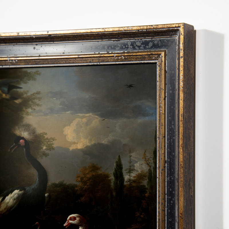 The Floating Feather Print by Melchior D'Hondecoeter