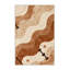Tapis beige moderne lavable à la machine Mendon Skateboard-741376991
