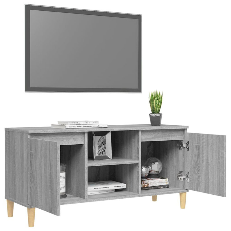 Kaj Unfinished TV Stand for TVs up to 43", Grey Sonoma