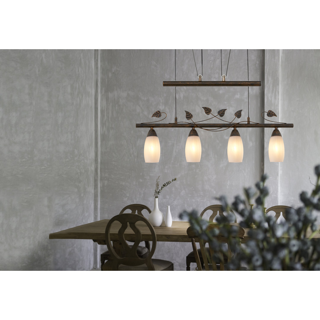 Aareona 4 - Light Antique Bronze Geometric Pendant