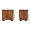 55cm Solid Wood Sideboard