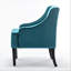 Chaise d'appoint rembourrée polyvalente avec structure en bois massif, accoudoirs encastrés, rembourrage confortable en mousse et ressorts à arc pour n'importe quelle pièce-1182195830