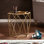 Zakariyah Mirrored Glass Top End Table