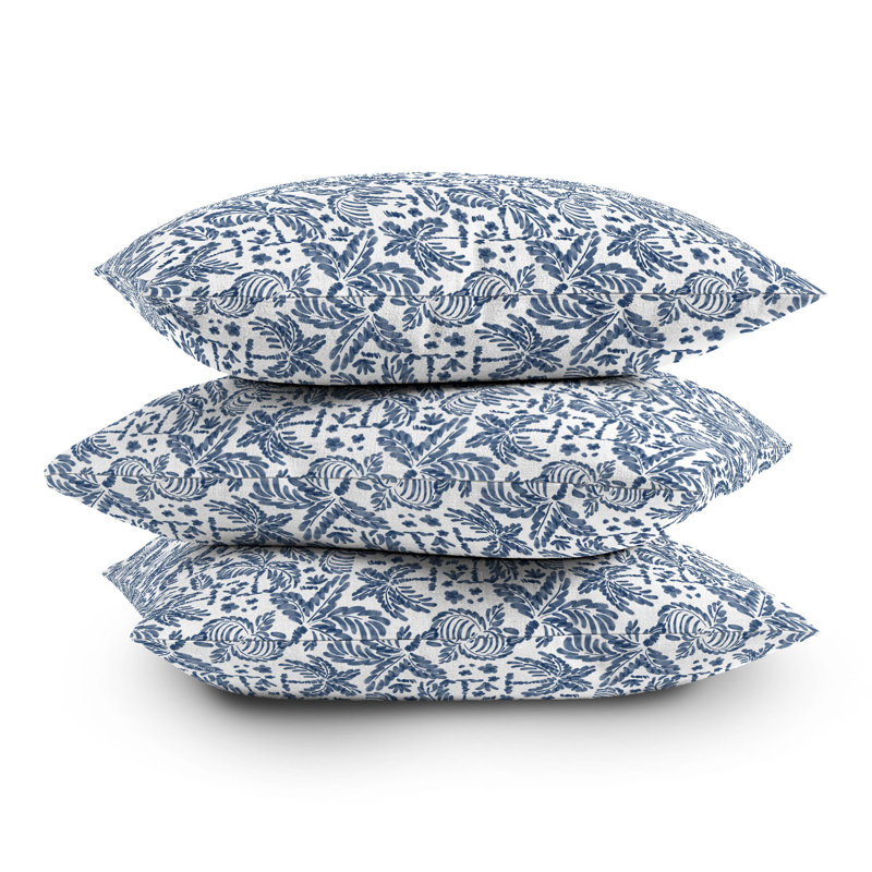 Marta Barragan Camarasa Coastal Jungle Charm Throw Pillow, Square 16"