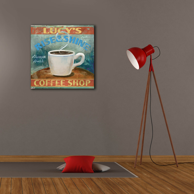 «Rise And Shine» par Fiona Stokes-Gilbert, art mural sur toile, H 26 po x l 26 po x P 1,5 po