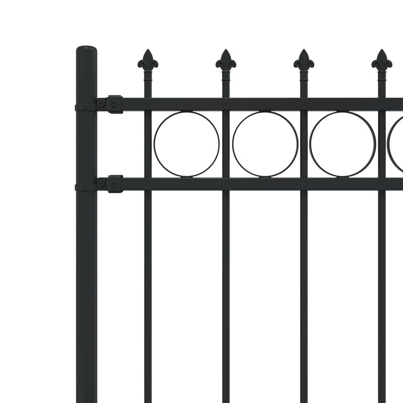Powder-Coated Steel Fence Panels Included, 166cm H x 200cm W