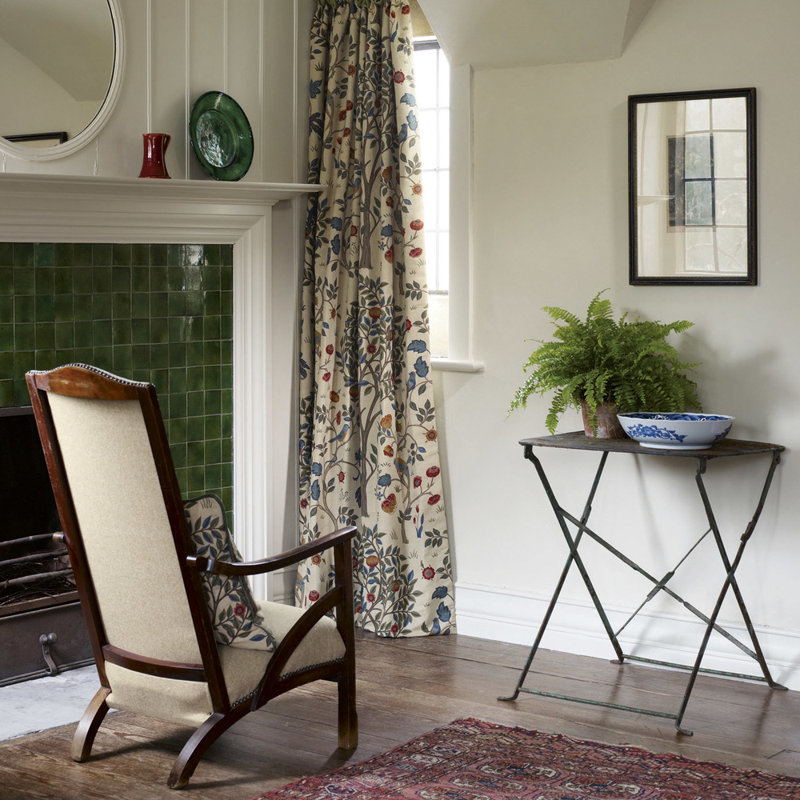 Kelmscott Tree Fabric, Russet/Artichoke