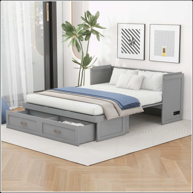 Murphy Bed with USB Ports, Queen