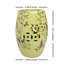 Tabouret en céramique fleur et oiseau-326607090