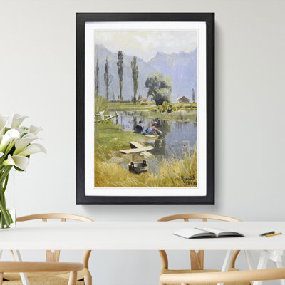 Laundry Day by Peder Mork Monsted - Picture Frame Painting