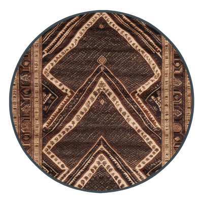 Machine Washable Persian Black Area Rug