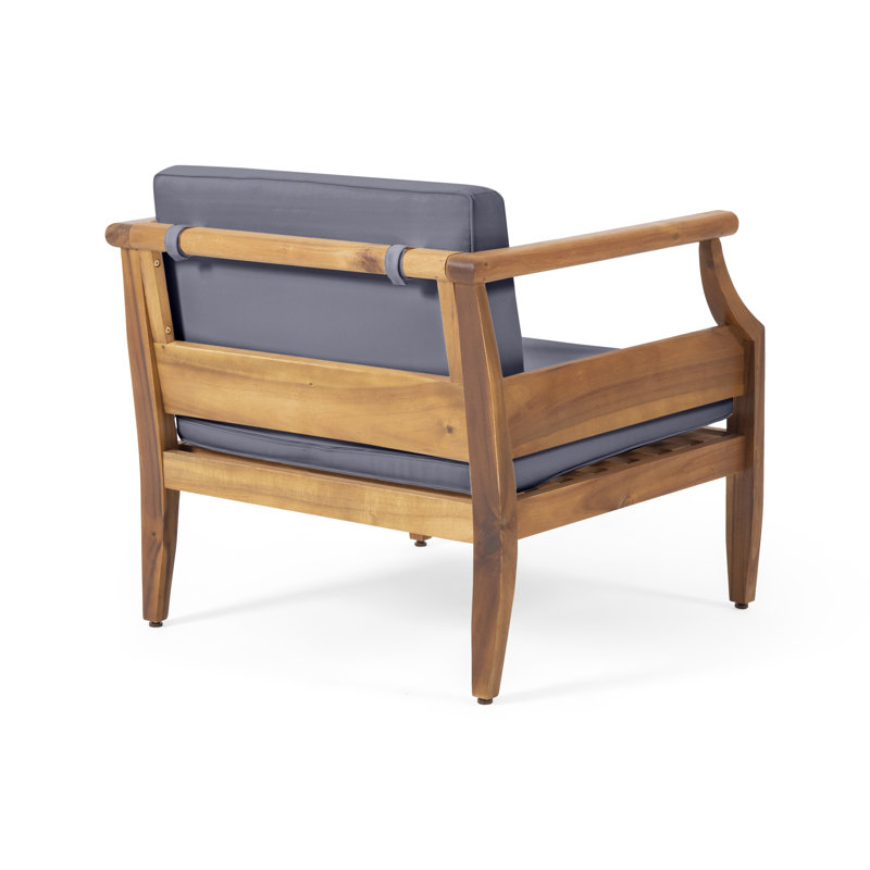 Mcclurg Teak Sofa Seating Group with Cushions | 4-Piece Set